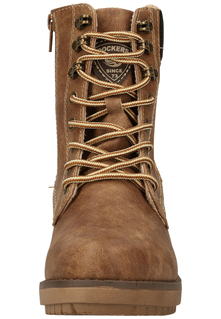 Dockers Stiefelette Lederimitat Tan Warmfutter