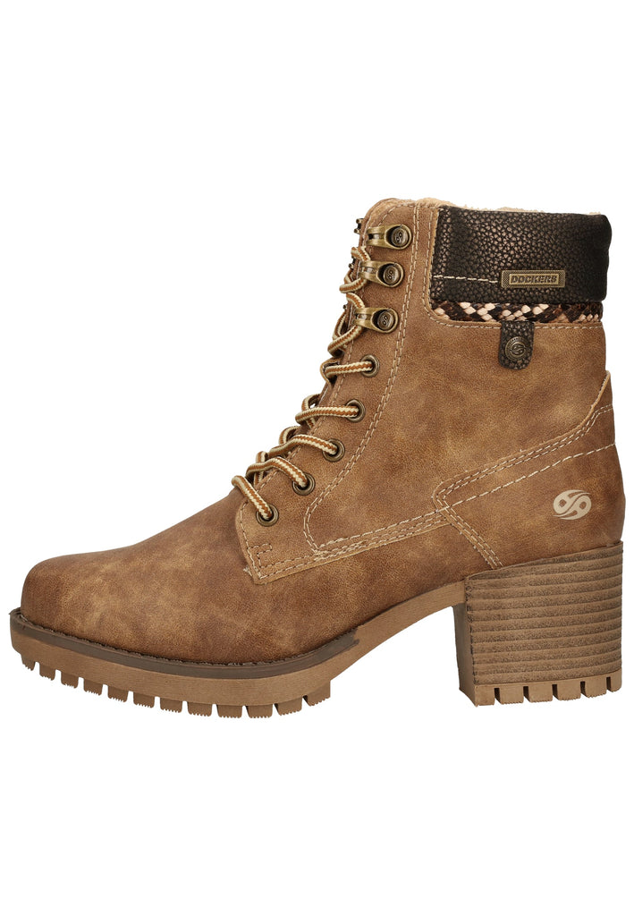 Dockers Stiefelette Lederimitat Tan Warmfutter