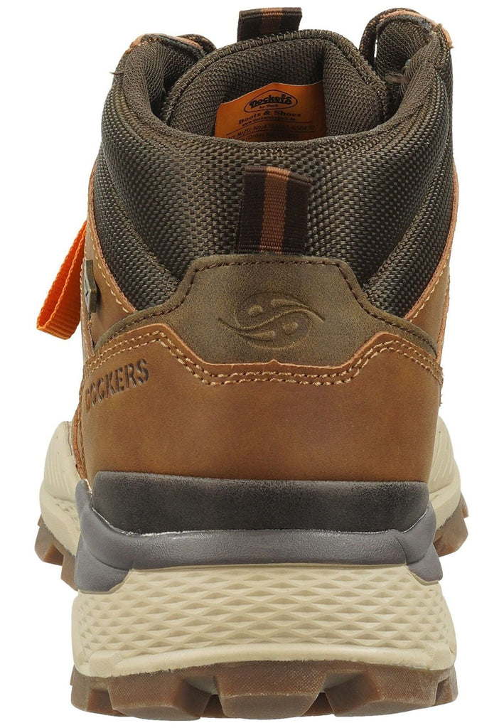 Dockers Stiefelette Lederimitat/Textil Cognac