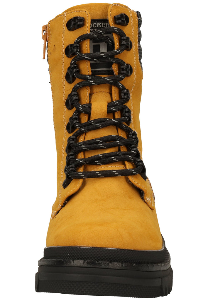 Dockers Stiefelette Lederimitat/Textil Gelb