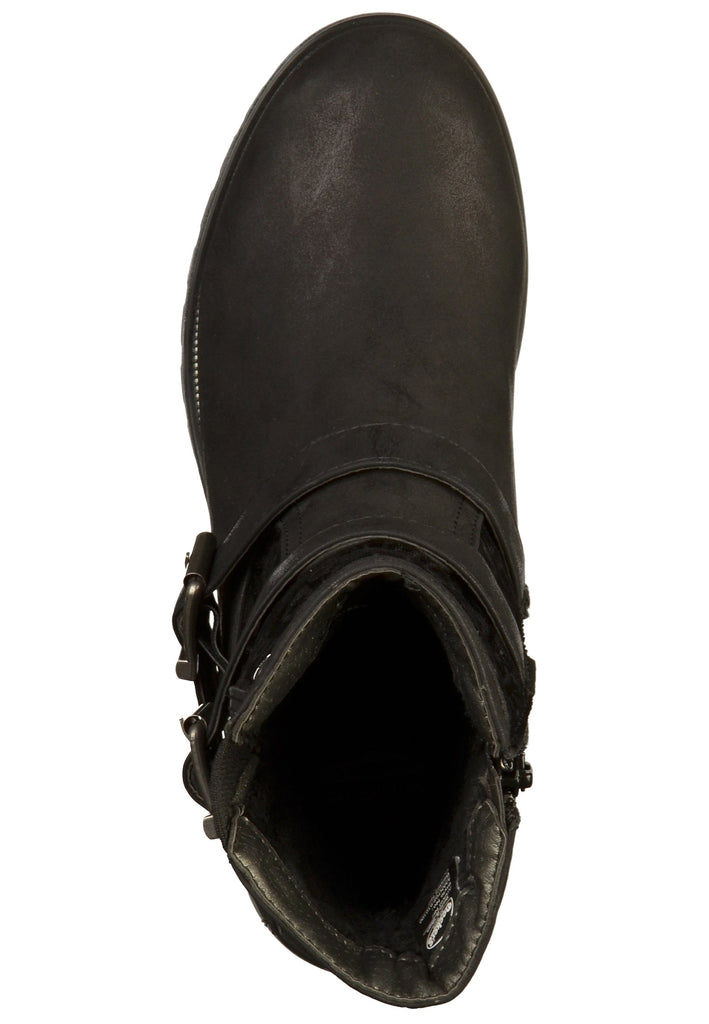 Dockers Stiefelette Lederimitat/Textil Schwarz