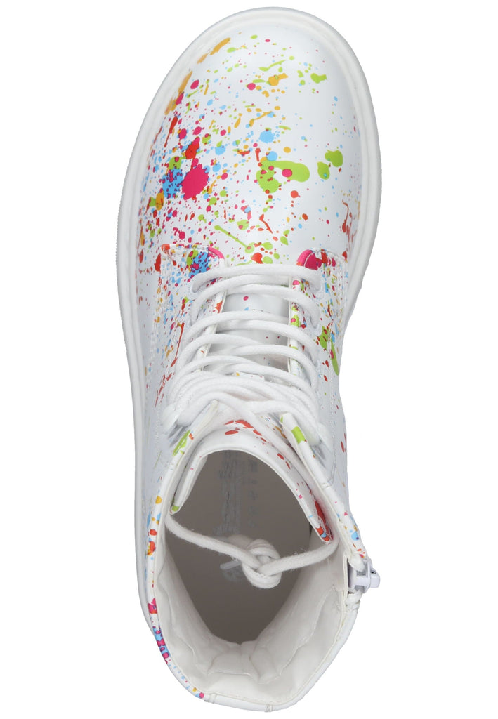 Dockers Stiefelette Lederimitat Weiß Kombi