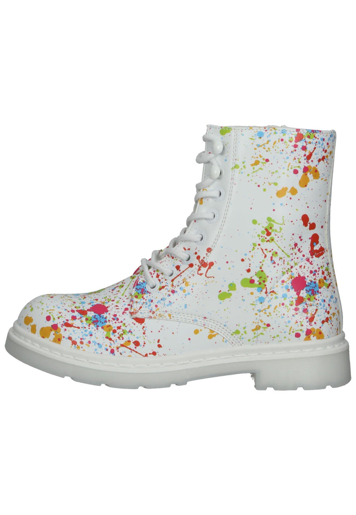 Dockers Stiefelette Lederimitat Weiß Kombi