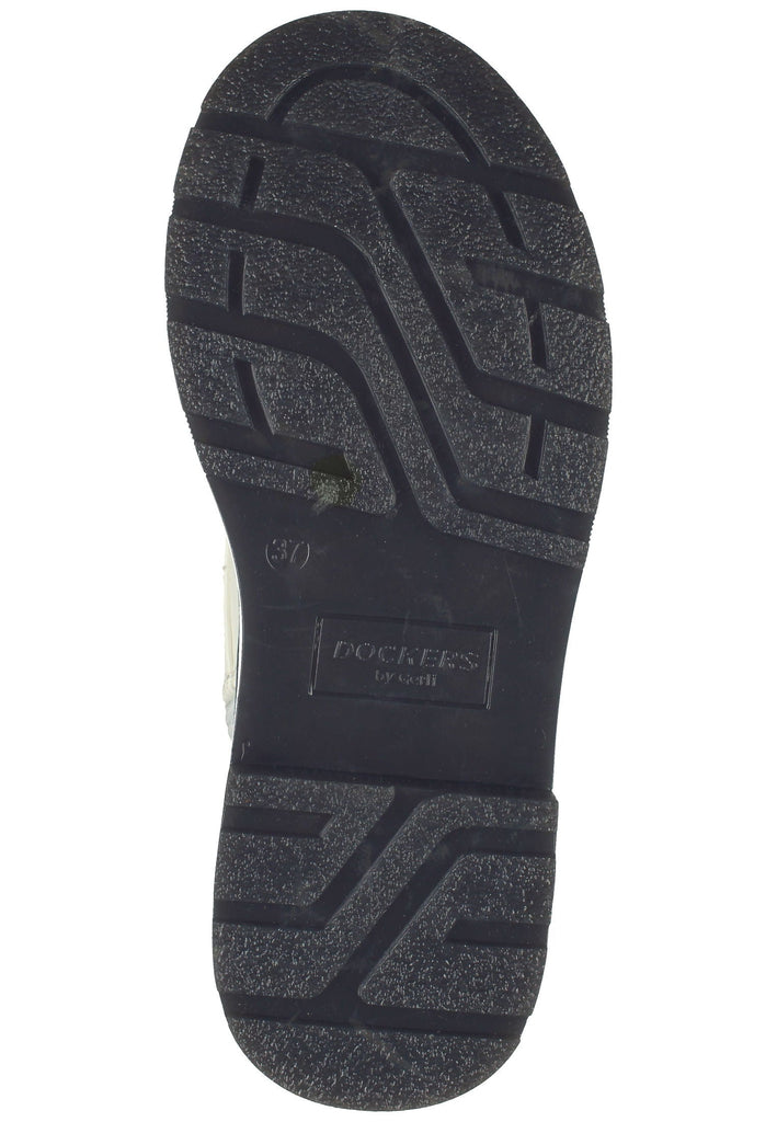 Dockers Stiefelette Lederimitat Weiß/Schwarz Warmfutter