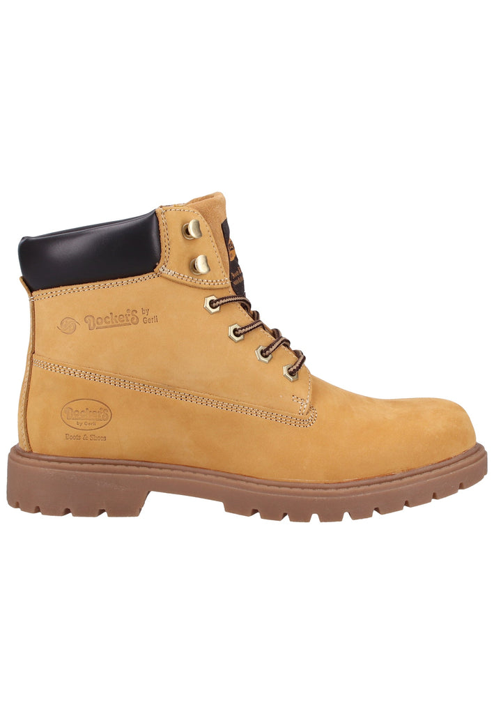 Dockers Stiefelette Nubukleder Gelb