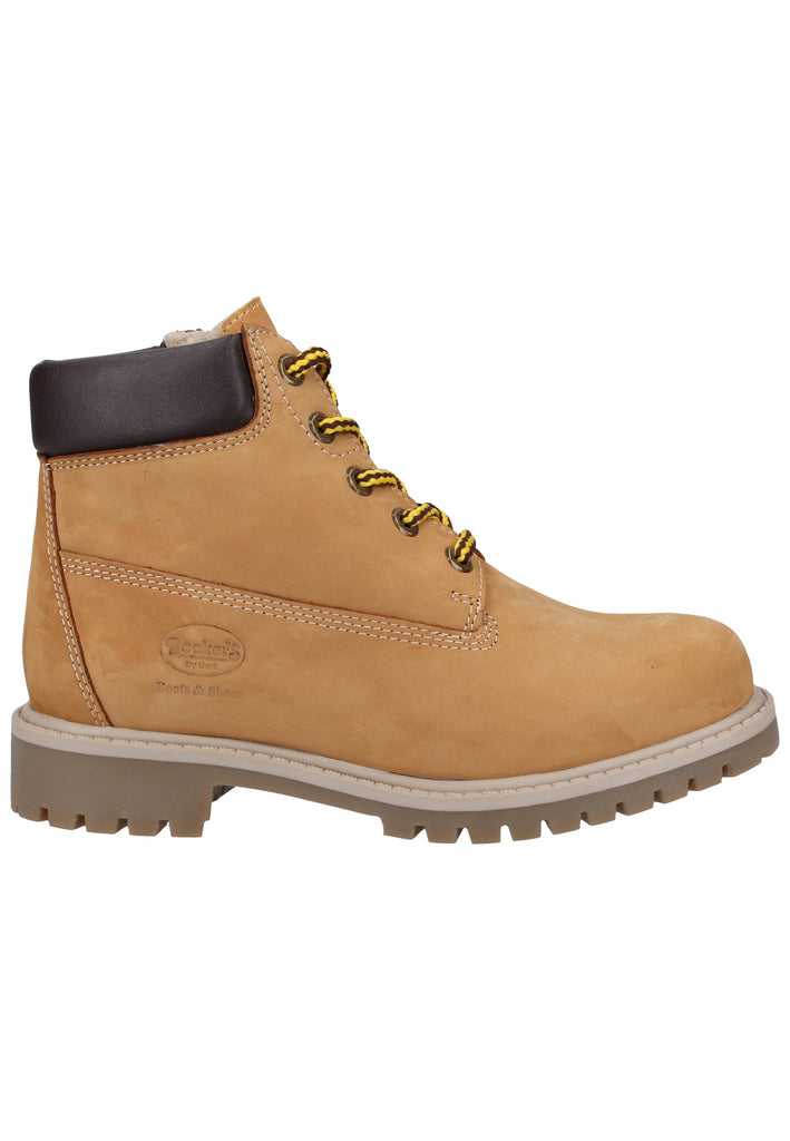 Dockers Stiefelette Nubukleder Golden Tan Warmfutter
