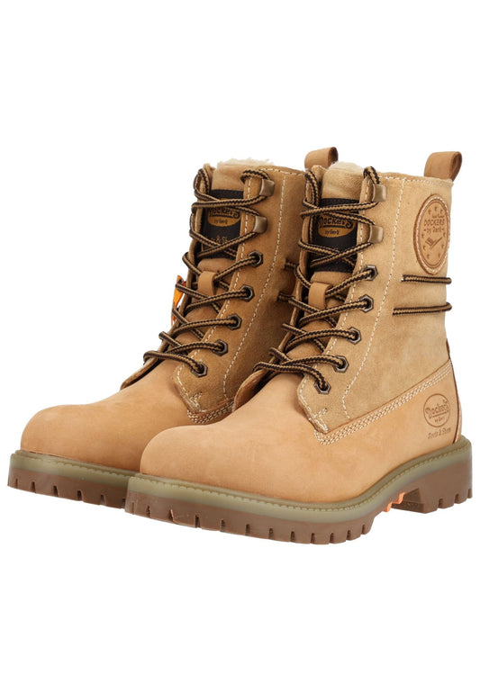 Dockers Stiefelette Nubukleder Golden Tan Warmfutter