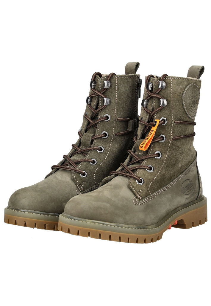 Dockers Stiefelette Nubukleder Khaki Warmfutter