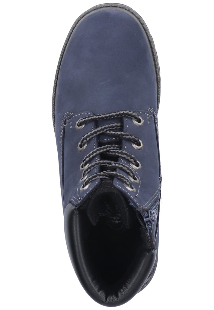 Dockers Stiefelette Nubukleder Navy Warmfutter