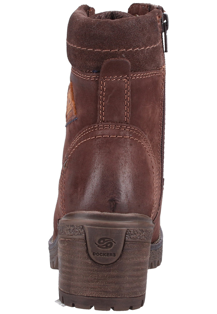 Dockers Stiefelette Nubukleder Schoko