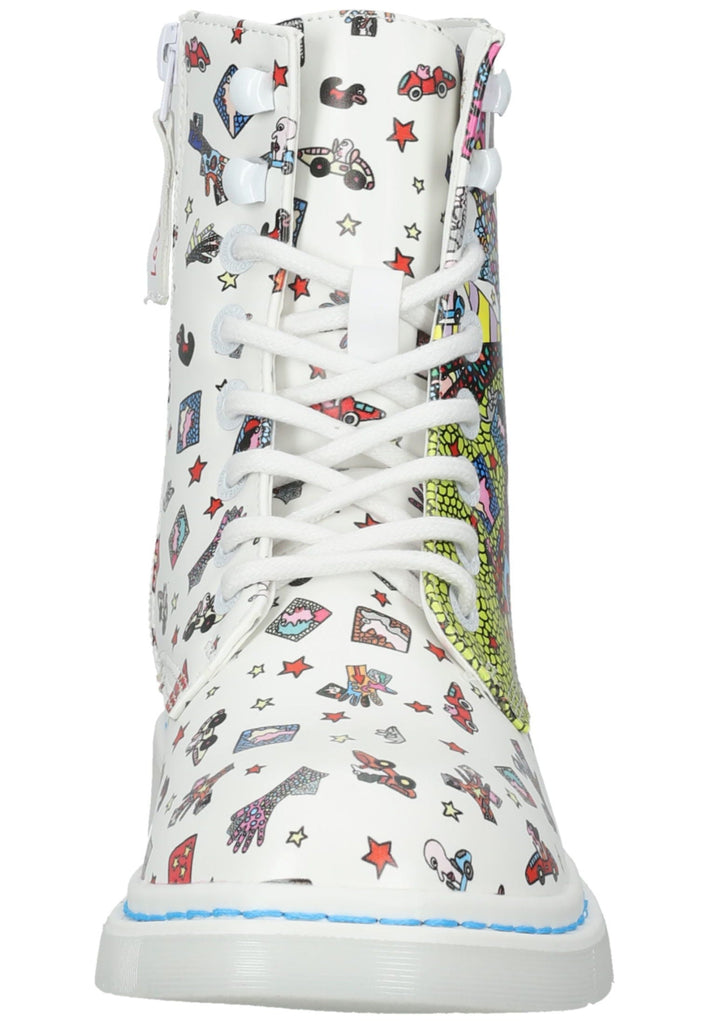 Dockers Stiefelette Polyacryl Weiß/Blau