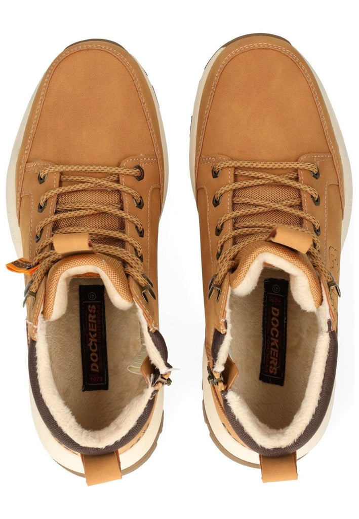 Dockers Stiefelette PU Braun Warmfutter