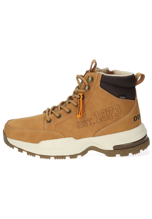 Dockers Stiefelette PU Braun Warmfutter