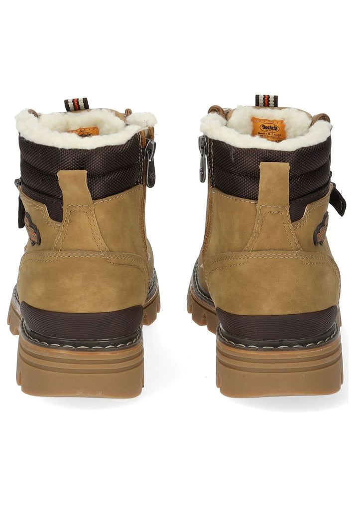 Dockers Stiefelette PU Braun Warmfutter