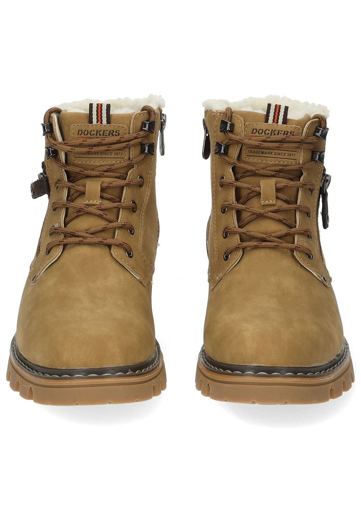 Dockers Stiefelette PU Braun Warmfutter