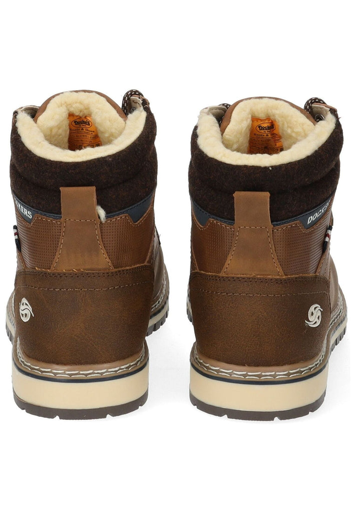 Dockers Stiefelette PU Cognac Warmfutter