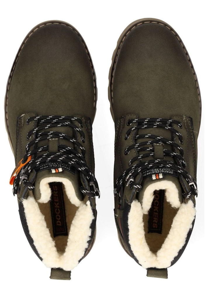 Dockers Stiefelette PU Oliv Warmfutter