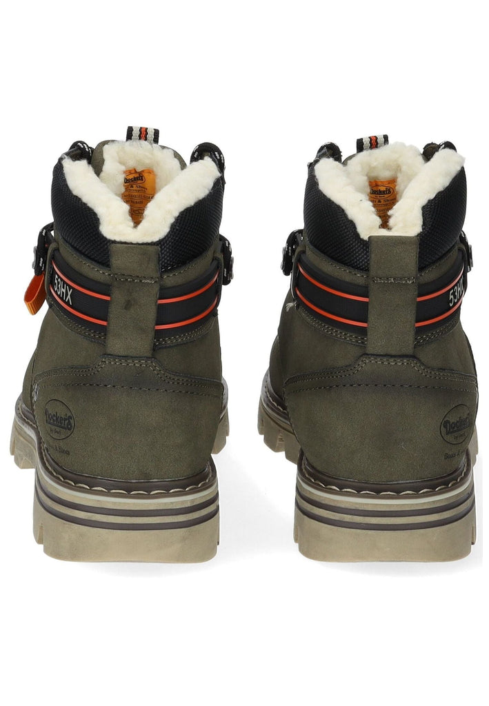 Dockers Stiefelette PU Oliv Warmfutter