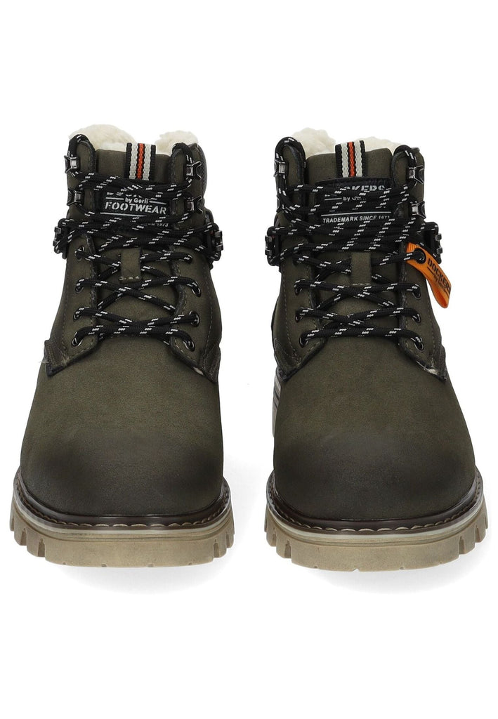 Dockers Stiefelette PU Oliv Warmfutter