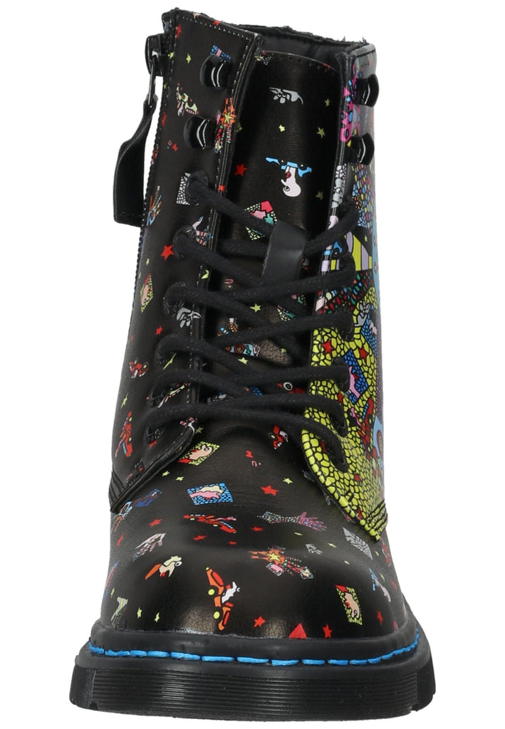 Dockers Stiefelette PU Schwarz/Dunkelblau