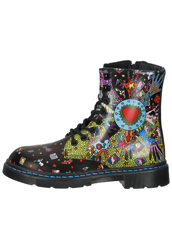 Dockers Stiefelette PU Schwarz/Dunkelblau