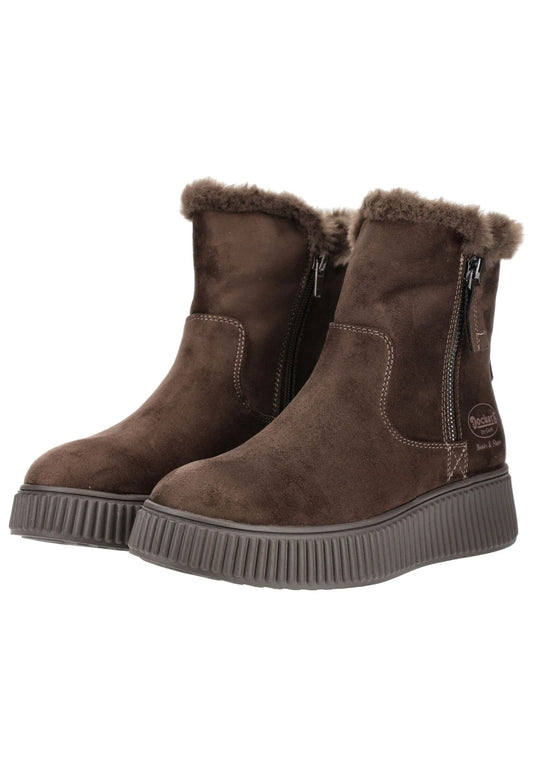 Dockers Stiefelette Textil Braun Warmfutter