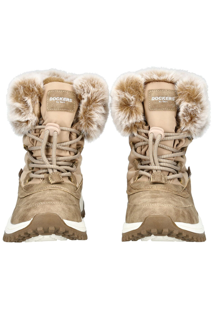 Dockers Stiefelette Textil Mittelbraun Warmfutter