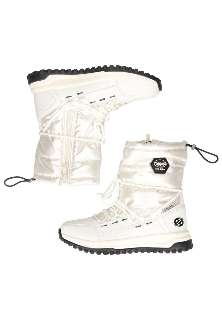 Dockers Stiefelette Textil Weiß Warmfutter