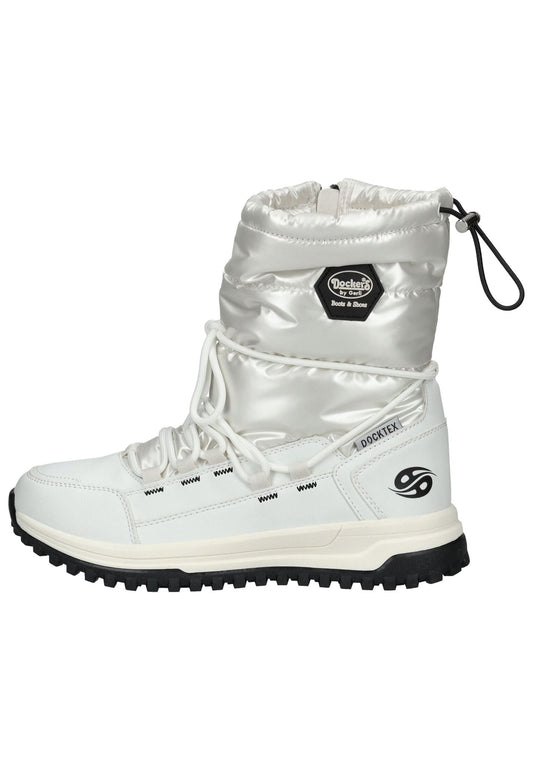 Dockers Stiefelette Textil Weiß Warmfutter