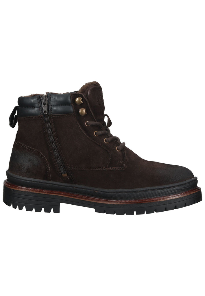 Dockers Stiefelette Veloursleder Braun Warmfutter