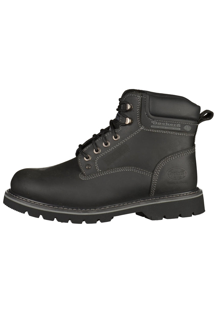 Stiefeletten Dockers Stiefelette Leder Schwarz