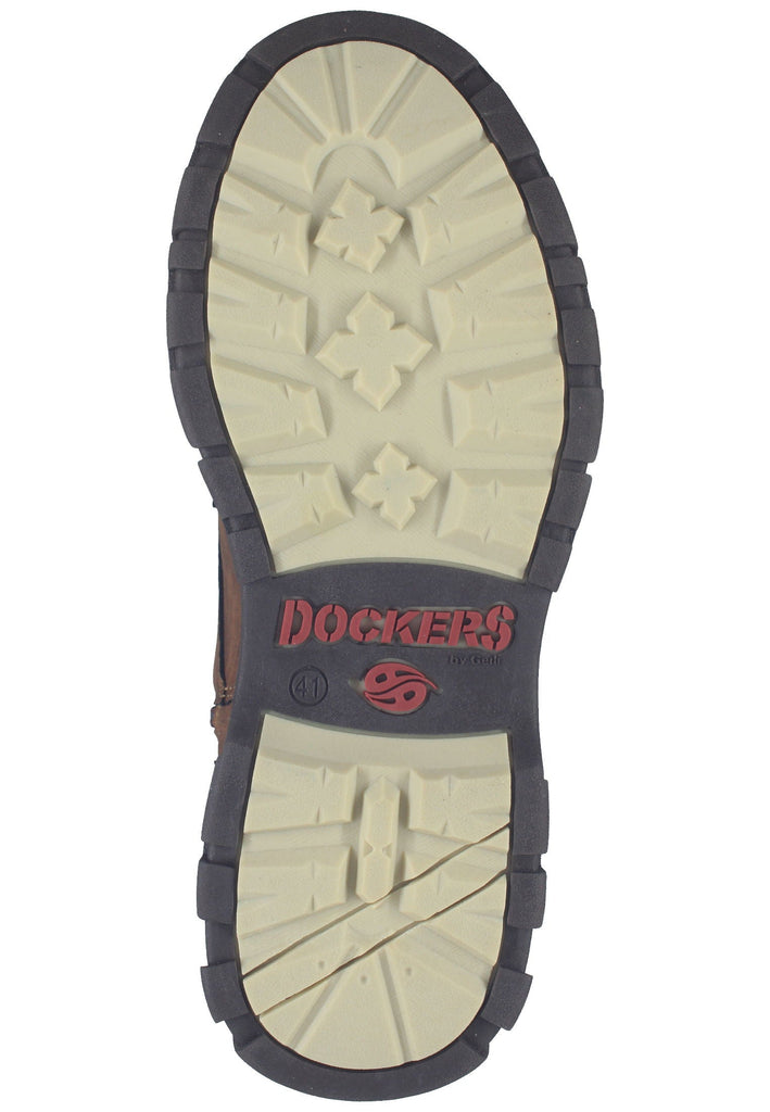 Stiefeletten Dockers Stiefelette Lederimitat Cafe