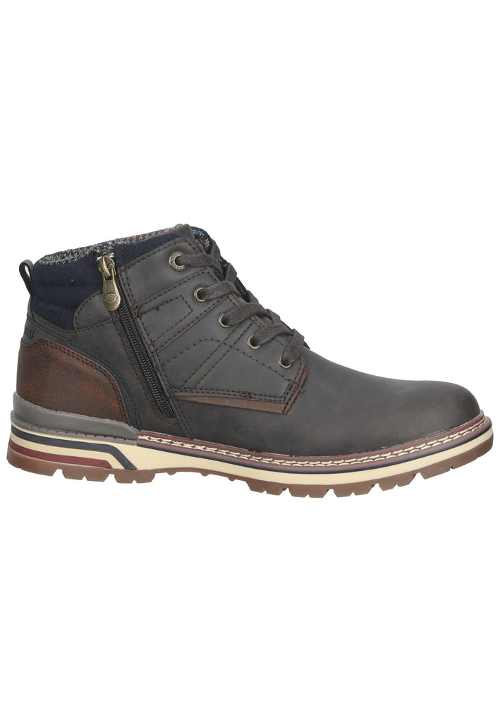 Stiefeletten Dockers Stiefelette Lederimitat Schoko