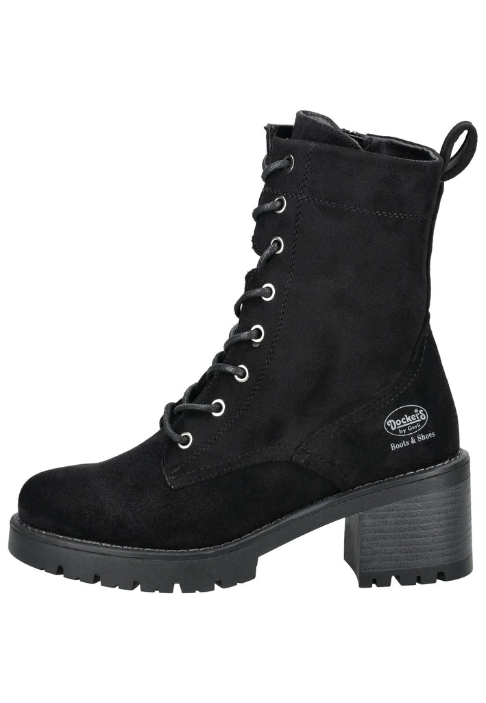 Stiefeletten Dockers Stiefelette Lederimitat Schwarz