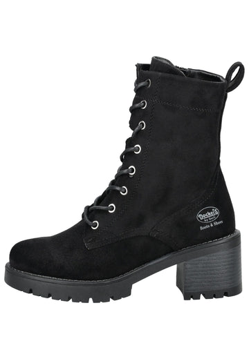 Stiefeletten Dockers Stiefelette Lederimitat Schwarz