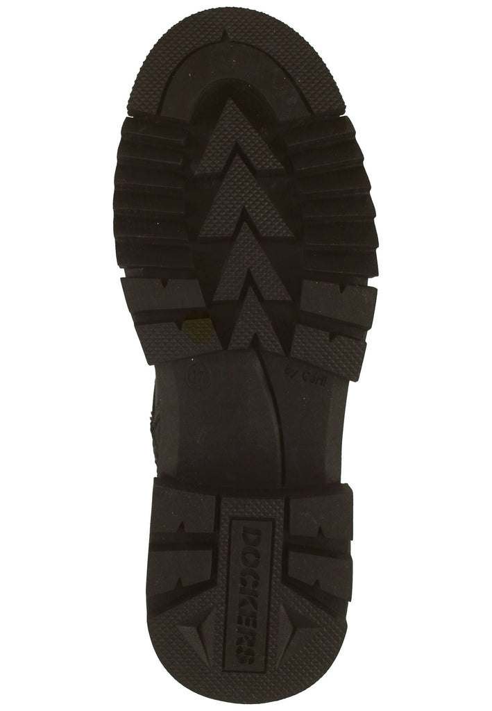 Stiefeletten Dockers Stiefelette Lederimitat Schwarz