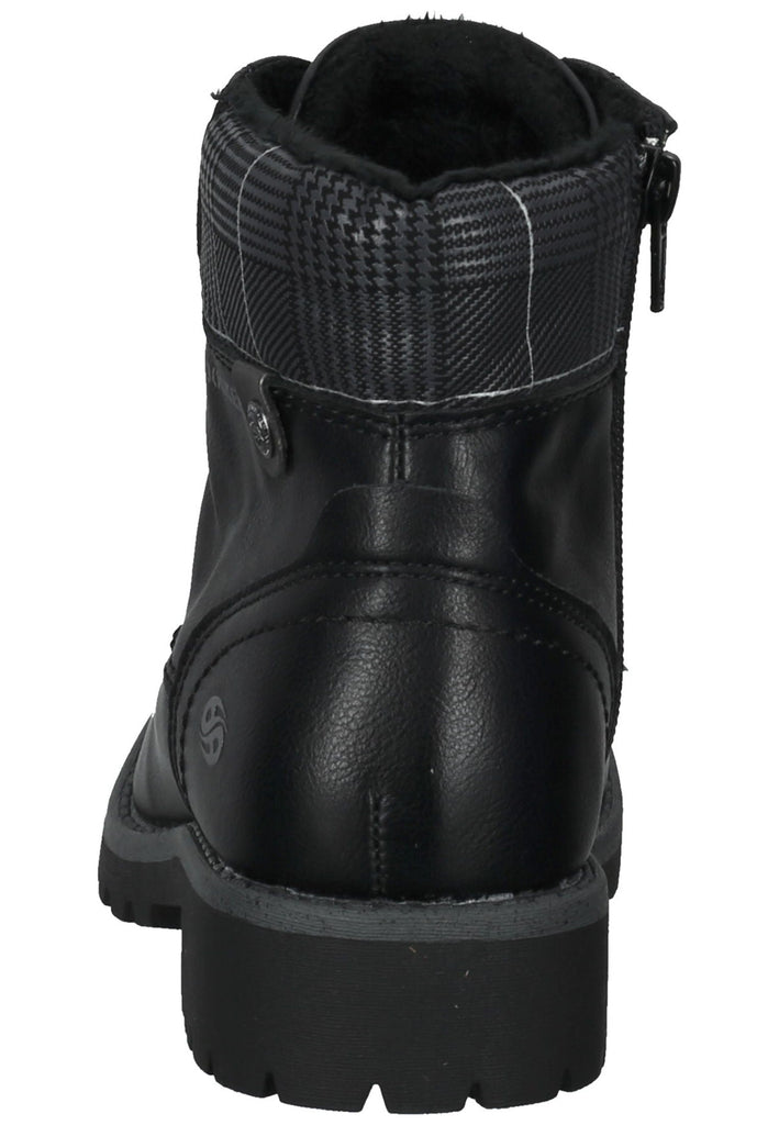 Stiefeletten Dockers Stiefelette Lederimitat Schwarz/Grau