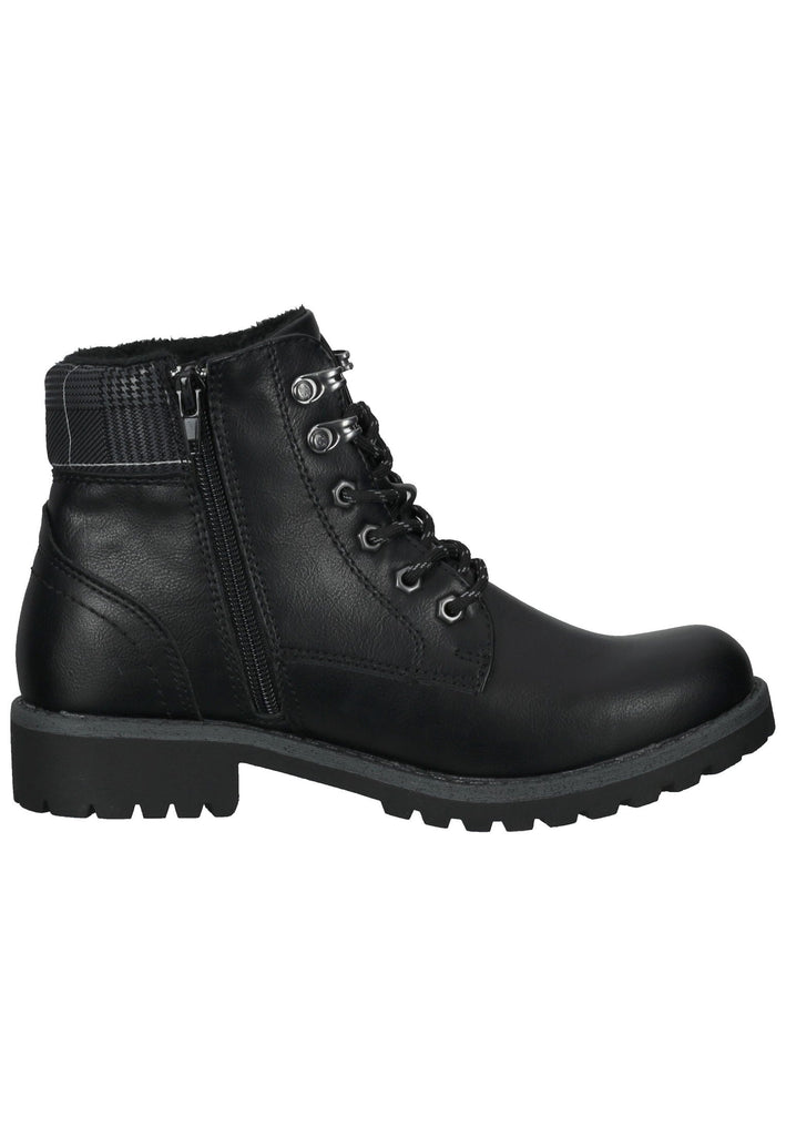 Stiefeletten Dockers Stiefelette Lederimitat Schwarz/Grau