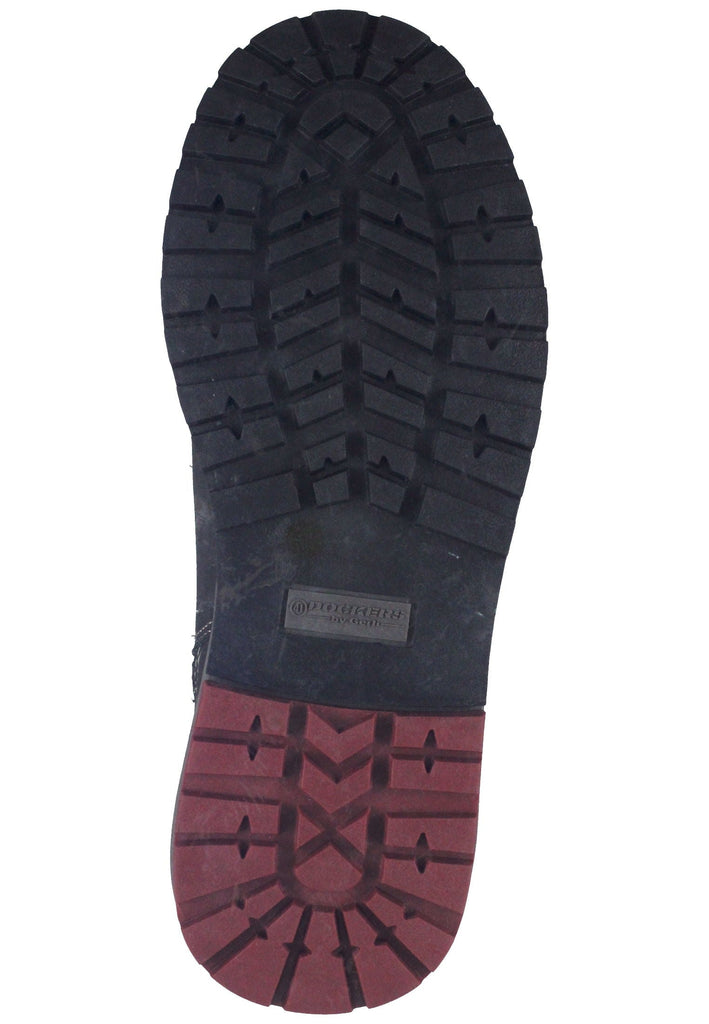 Stiefeletten Dockers Stiefelette Lederimitat Schwarz/Grau Warmfutter