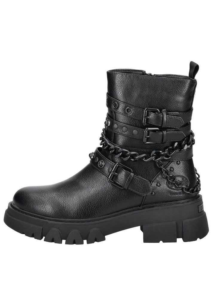 Stiefeletten Dockers Stiefelette Lederimitat Schwarz/Schwarz