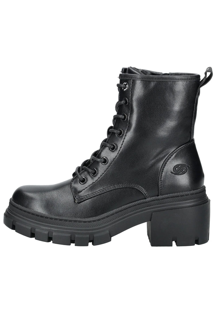 Stiefeletten Dockers Stiefelette Lederimitat Schwarz Warmfutter