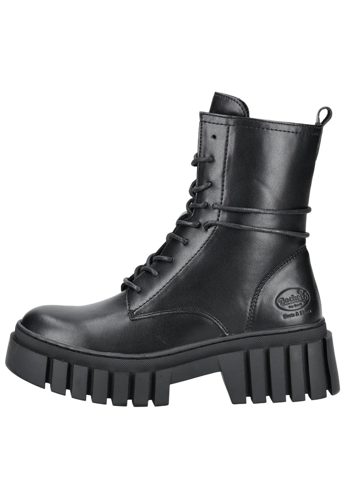Stiefeletten Dockers Stiefelette Lederimitat Schwarz Warmfutter