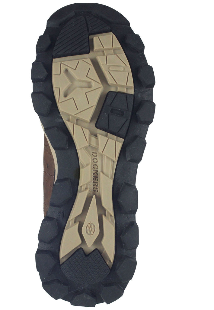 Dockers Wanderschuhe Lederimitat Dunkelbraun/Schwarz