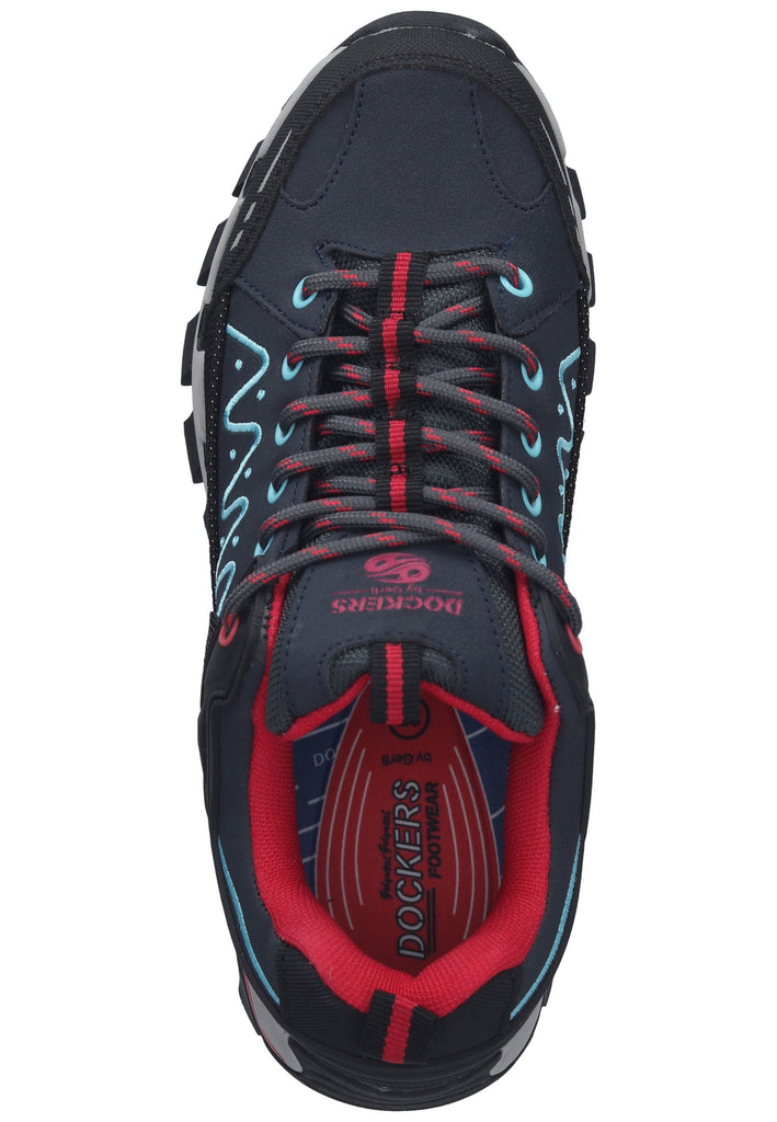 Dockers Wanderschuhe Lederimitat Navy/Rot