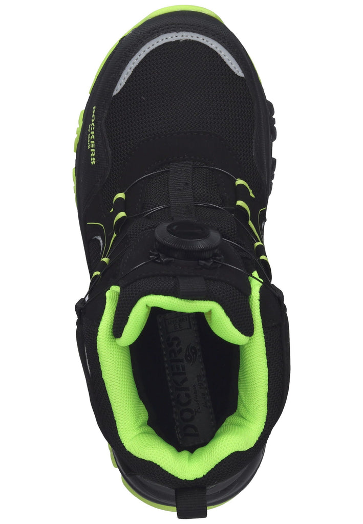 Dockers Wanderschuhe Lederimitat/Textil Schwarz/Gelb