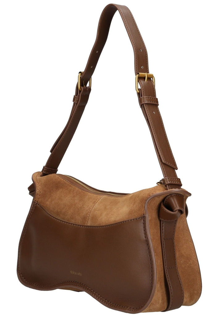 Dolce Vita Taschen Veloursleder/Textil Mittelbraun