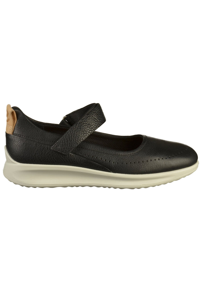 ecco Ballerinas Leder Schwarz