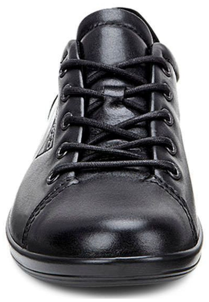 ecco Halbschuhe Glattleder Schwarz/Schwarz