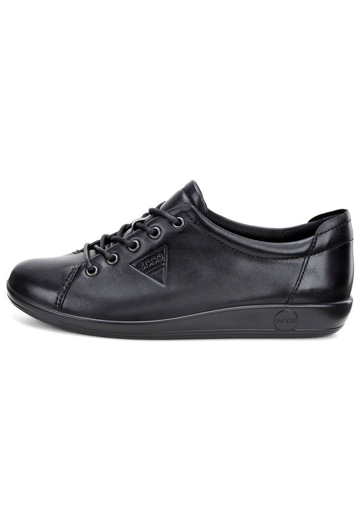 ecco Halbschuhe Glattleder Schwarz/Schwarz