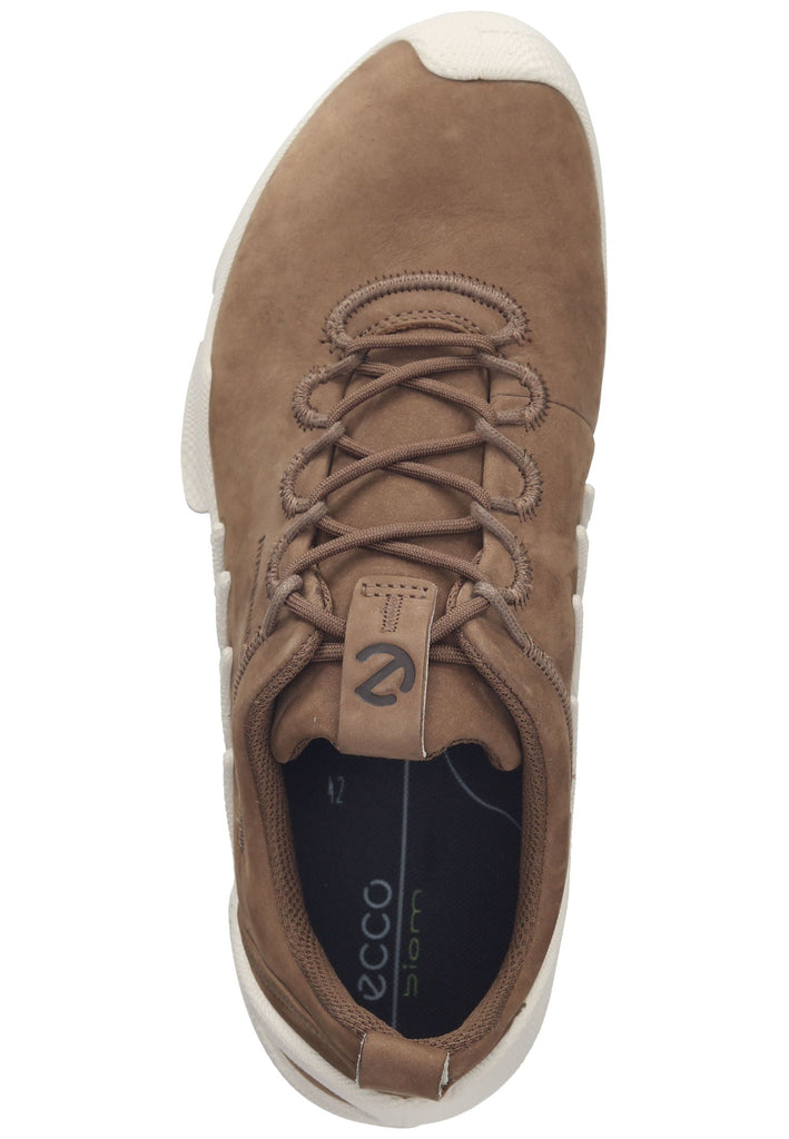 ecco Halbschuhe Nubukleder Braun/Weiß